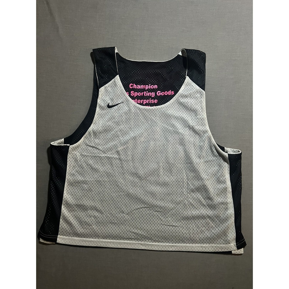 Nike Rockets And Sockets Lacrosse Reversible Jersey Mens S/M Black White Adult